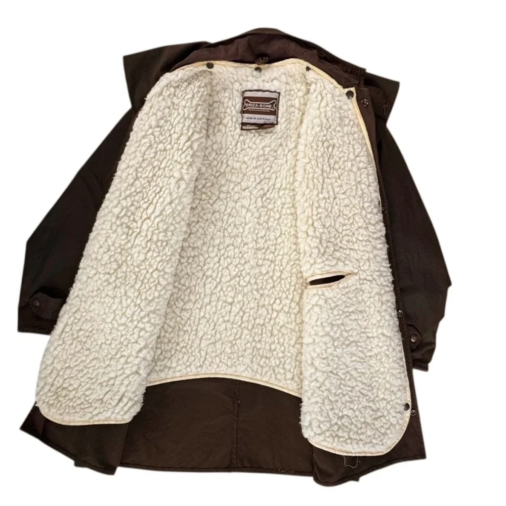 Driza-bone Australia Short Weatherall Coat with Sherpa Wool Liner | XS - Picture 6 of 11